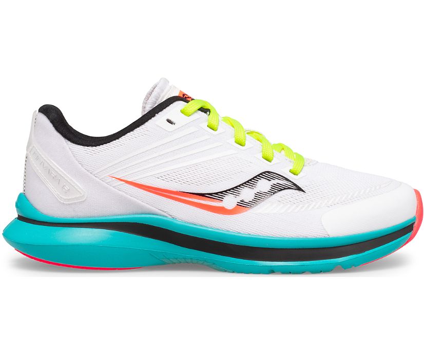 Tenis Saucony Kinvara 12 Niños Blancos Azules | México 887EBCX